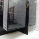 Vitrine laqué noir design Behr années 80