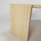 Mid-Century Italian Travertine Coffee Table, 1980's