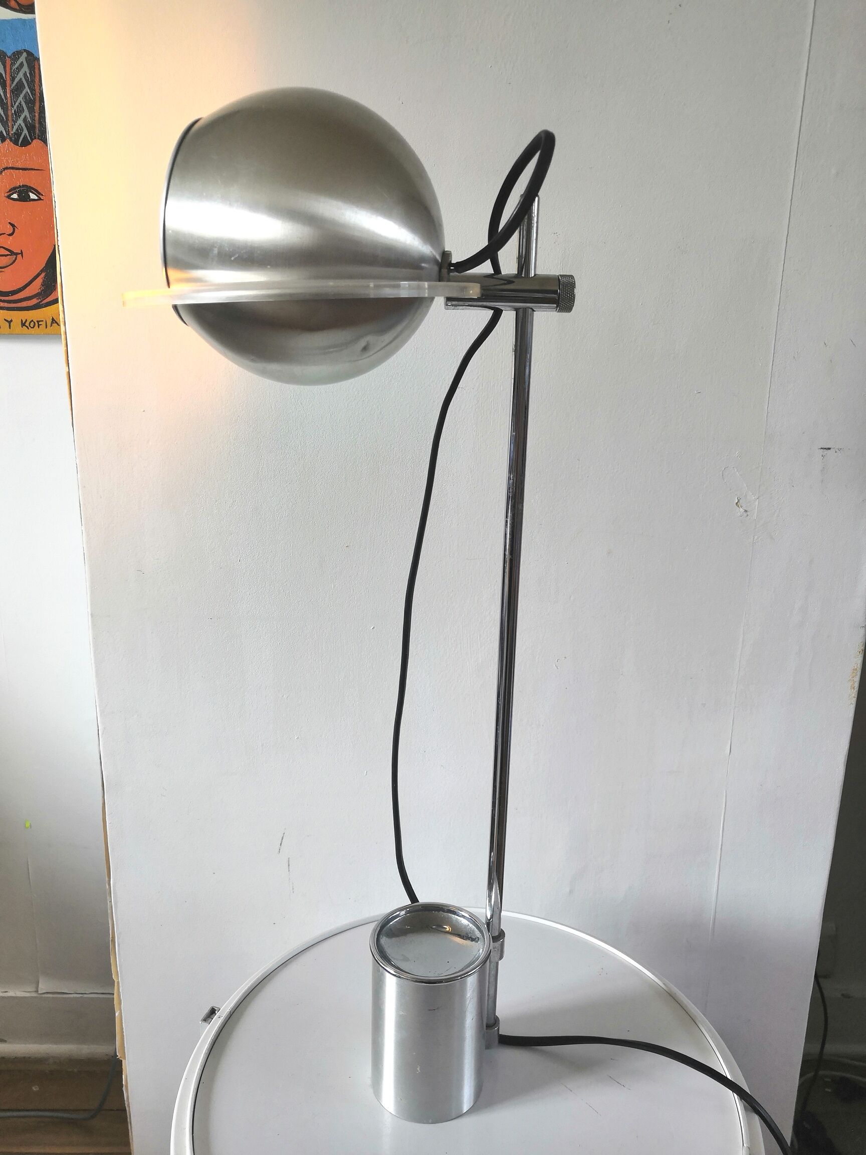 Ashtray lamp eyeball design 70s