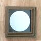Modernist mirror in gilded brass 1960.