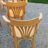 Set of 8 bistro chairs from the 50s/60