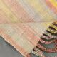5x7 Pink & Yellow Striped Vintage Kilim Rug, 147x229Cm