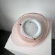 Pink glass wall lamp 1970s Gamma