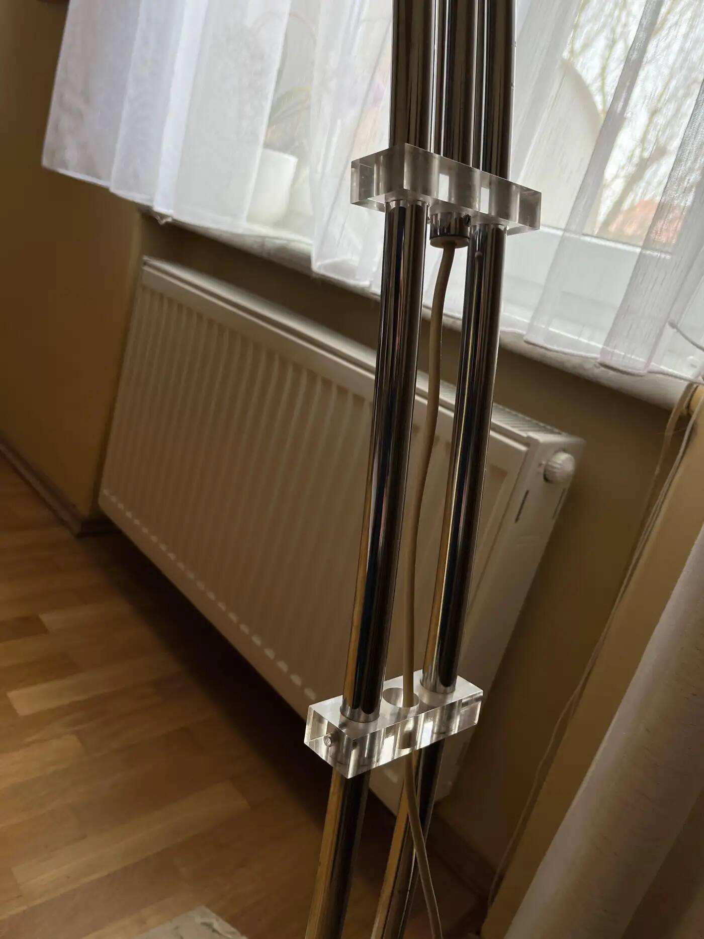 Design cocoon extendable arc floor lamp from Hustadt Leuchten, Germany, 1970s