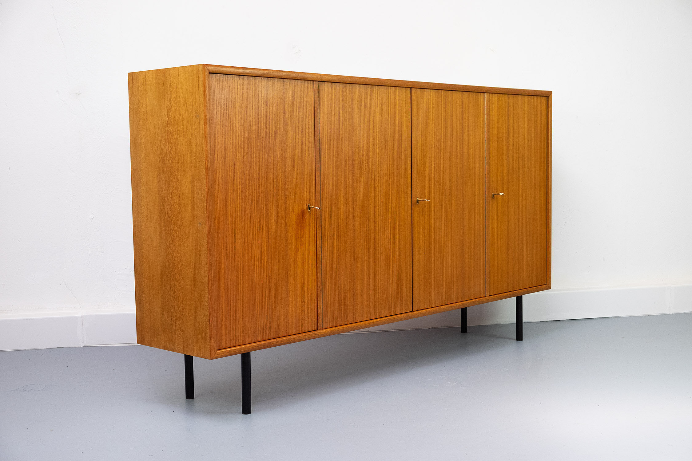 Vintage Teak Highboard by WK Möbel, 1960s