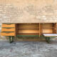 Scandinavian teak sideboard 3 drawers, 3 swing doors