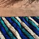 Tapis marocain en laine bleue