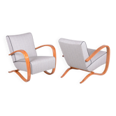Czech Art Deco H-269 Lounge Chairs by J. Halabala for Up Závody, 1930s, Set of 2
