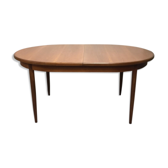 Table à manger scandinave ovale avec rallonge