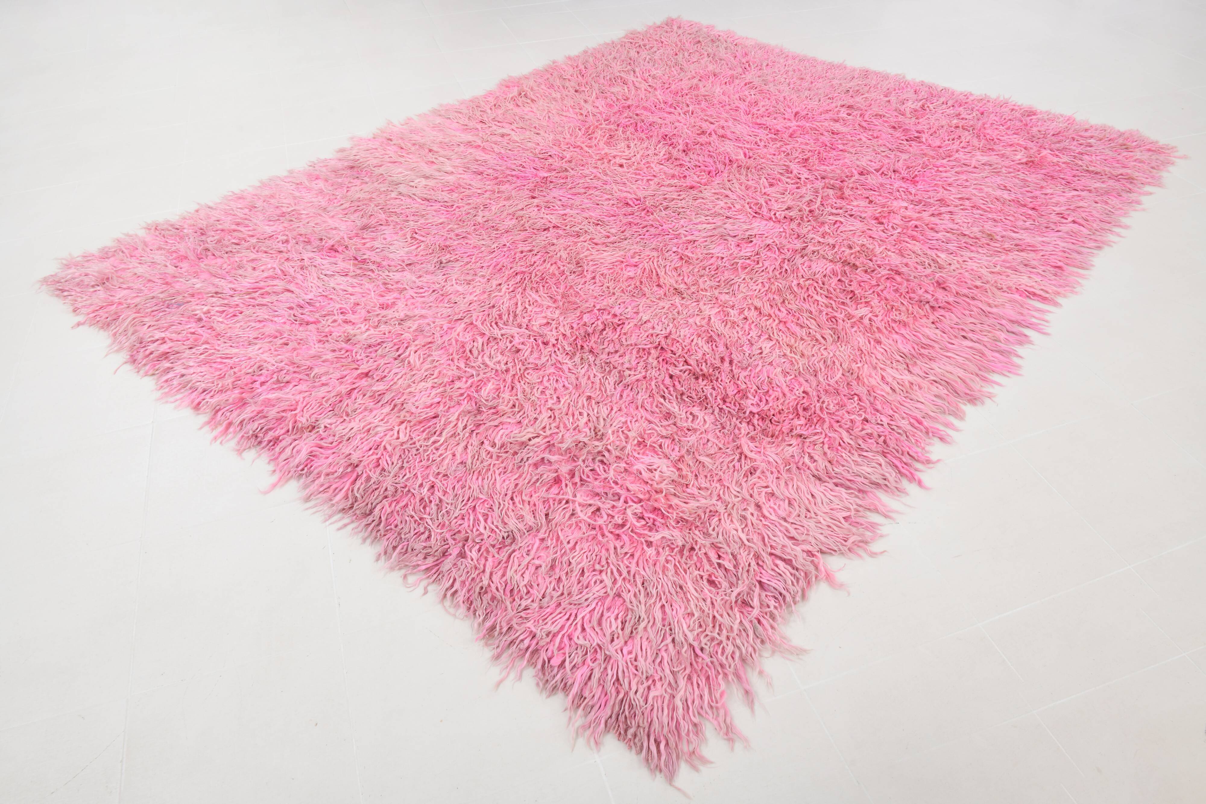 8x11 dusty pink anatolian vintage rug,243x334cm