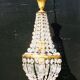 Grapevine balloon chandelier " hollywood regency " 50
