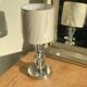Vintage lamp in crystal and chrome French manufacture PL Shade
