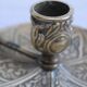 Gold metal candle holder