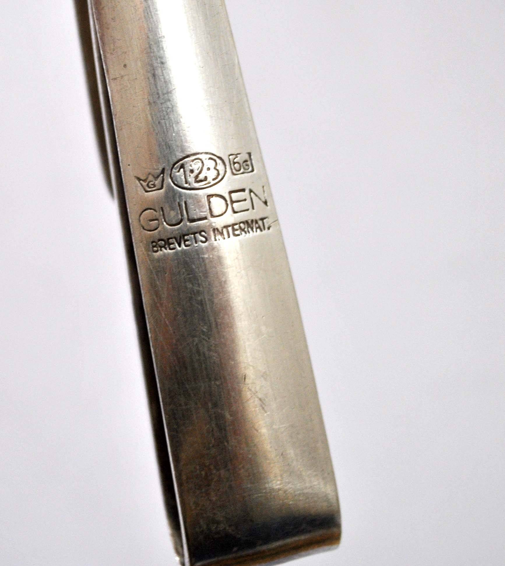 Vintage silver-plated serving tongs GULDEN - Hospitality goldsmithing