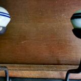 2 porcelain coat hooks