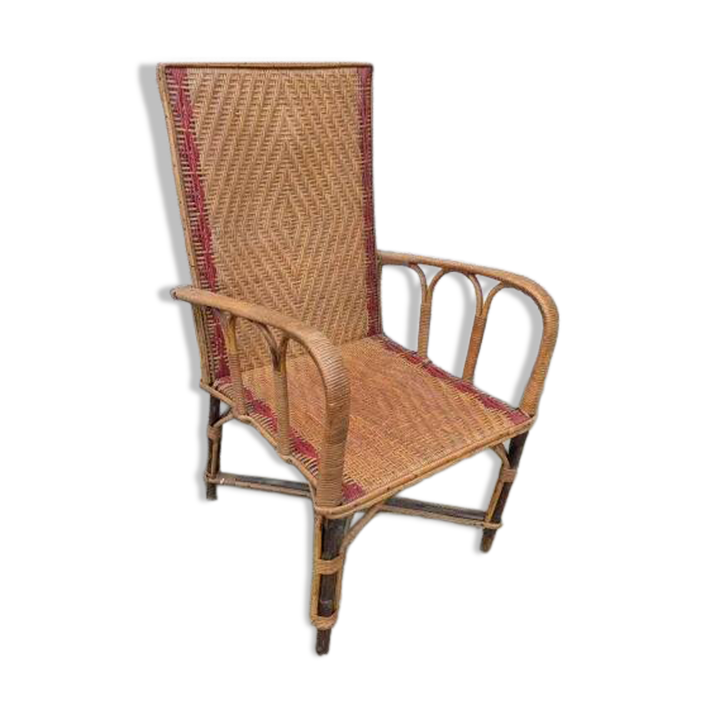Wicker armchair