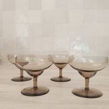 Verres à champagne style Daum
