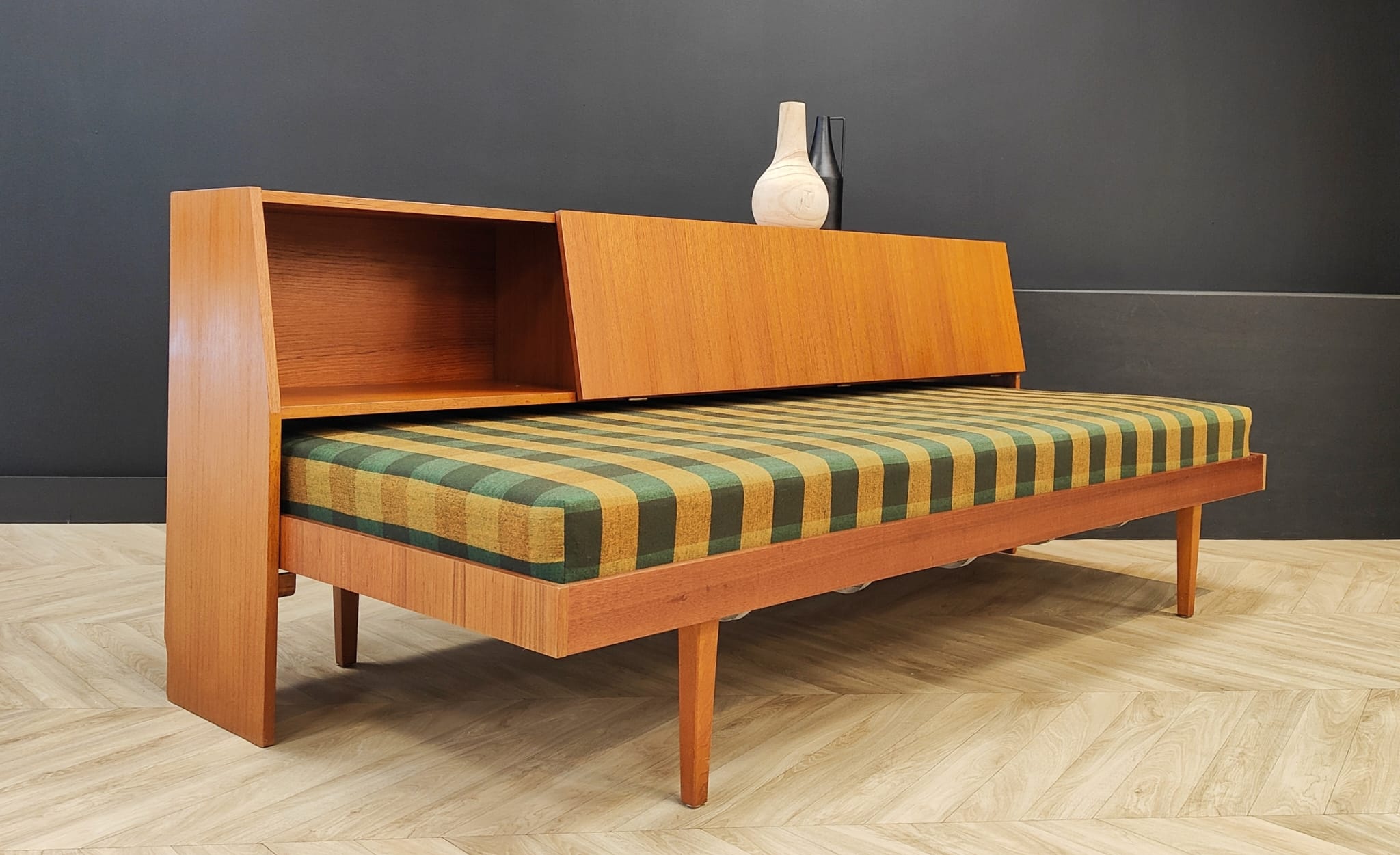 Mid century sofa bed, vintage - daybed, sofa