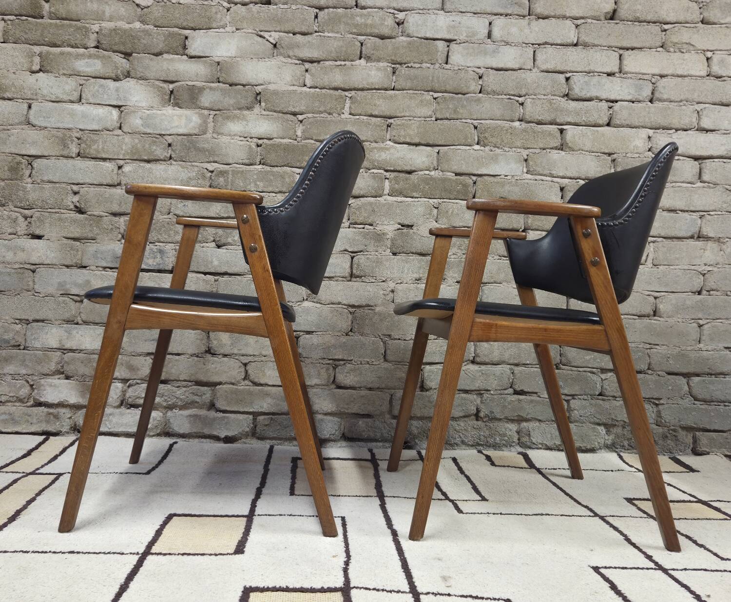 Pair of armchairs by Cees Braakman for Pastoe 1960