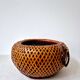 Japanese Style Bamboo/Rattan Woven Basket - Vintage
