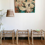 Small bamboo bench