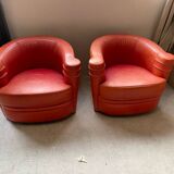 Pair of art deco armchairs