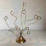 Brass photo frame with tulip base