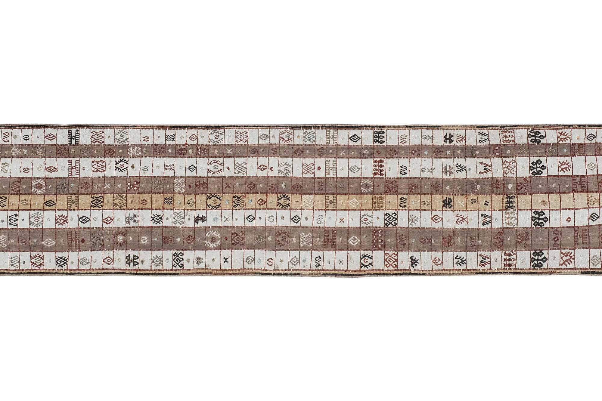 Vintage Turkish hallway rug 60x343 cm