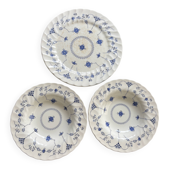 2 soup plates and 1 Myott Finlandia dish