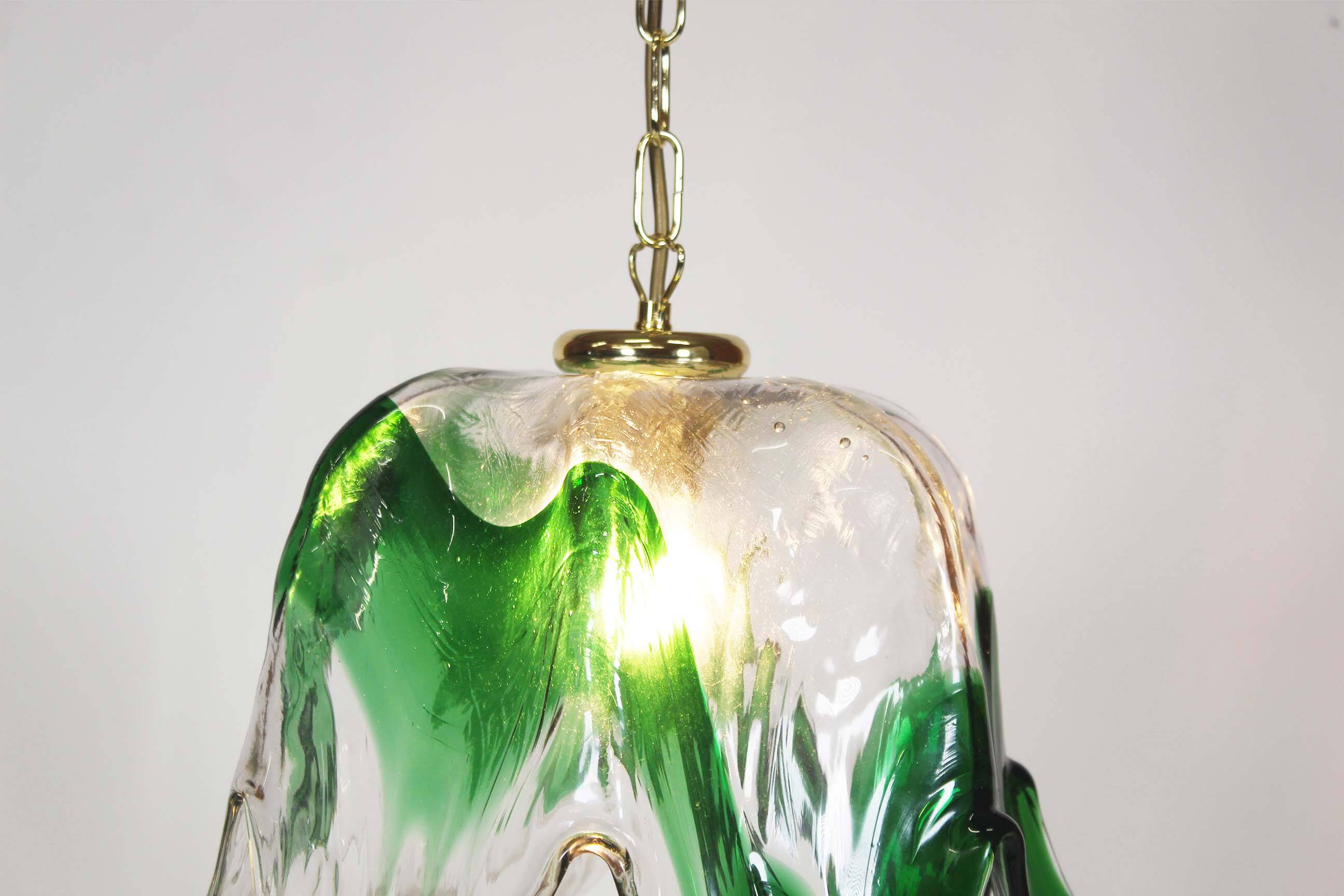 Vintage Muranoglass Pendant Lamp by Mazzega