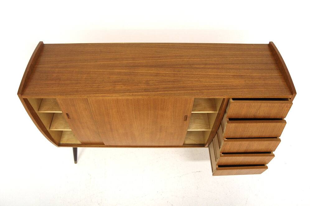 Scandinavian "Roulette" teak sideboard, Möbel-Ikea, Sweden, 1960
