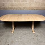 Danish Design Beech Dining Table Oval Extendable