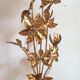 Lamppost by Hans Kogl, gold metal leaves, 70s