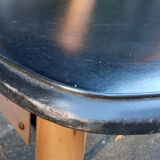 Four chairs in skaï, Scandinavian style, 60s