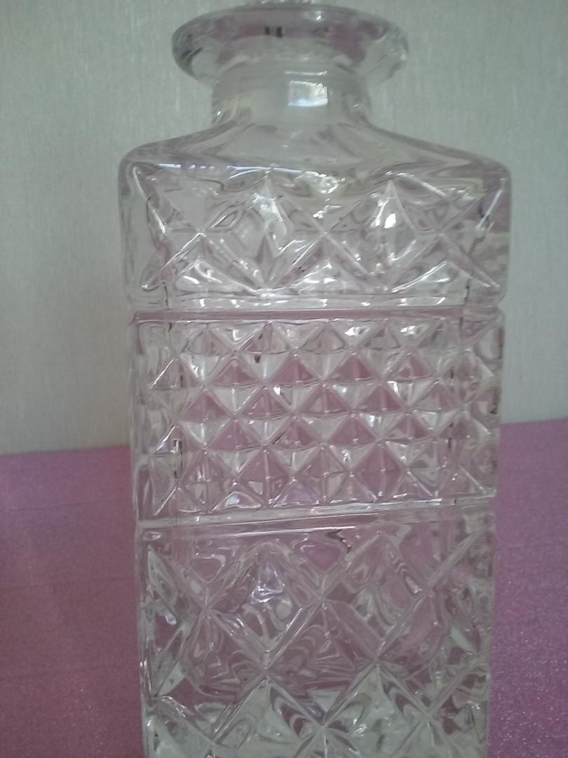 70s Crystal whiskey carafe