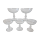 Lot de 5 coupes à champagne en cristallin
