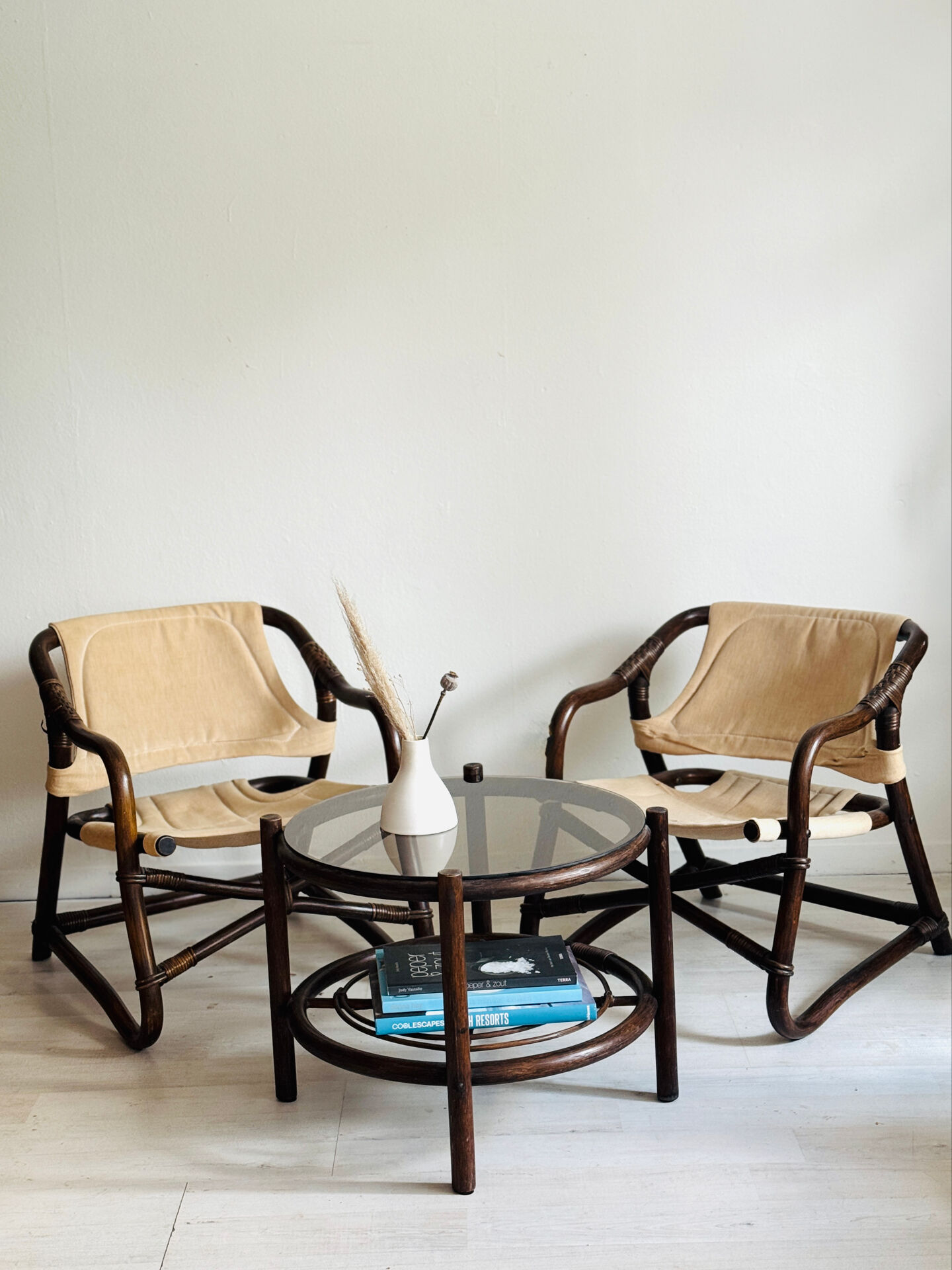 Chaises safari Espri d'Ikea plus table