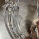 PAIR OF VINTAGE CANDLESTICKS IN CRYSTAL CANDLESTICK 3 BRANCHES ART DECO