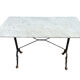 60s Parisian cast iron and marble bistro table