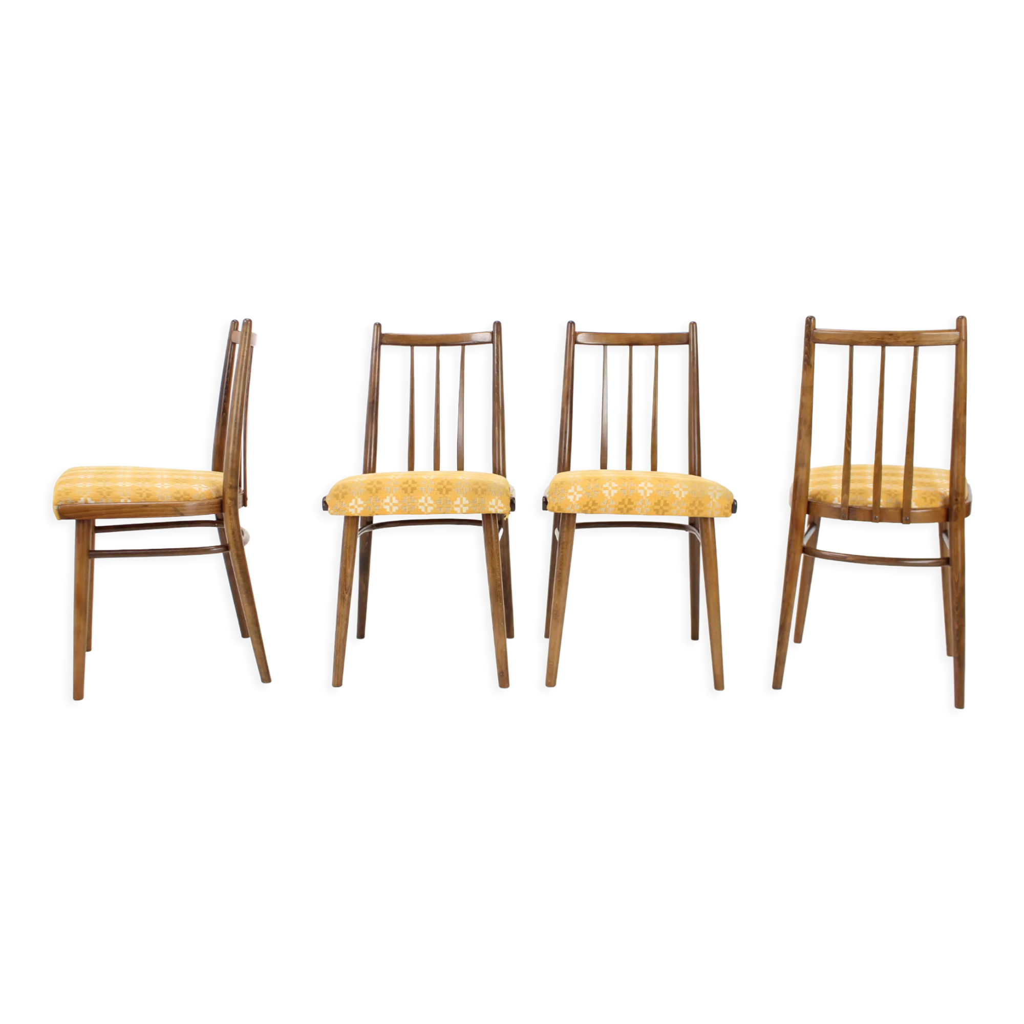 Set of four dining chairs by jitona, czechoslovakia, 1970s