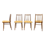 Set of four dining chairs by jitona, czechoslovakia, 1970s