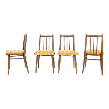 Set of four dining chairs by jitona, czechoslovakia, 1970s