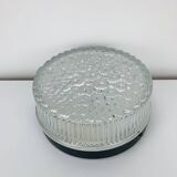 Round molded glass wall light from the 50s, ceiling light