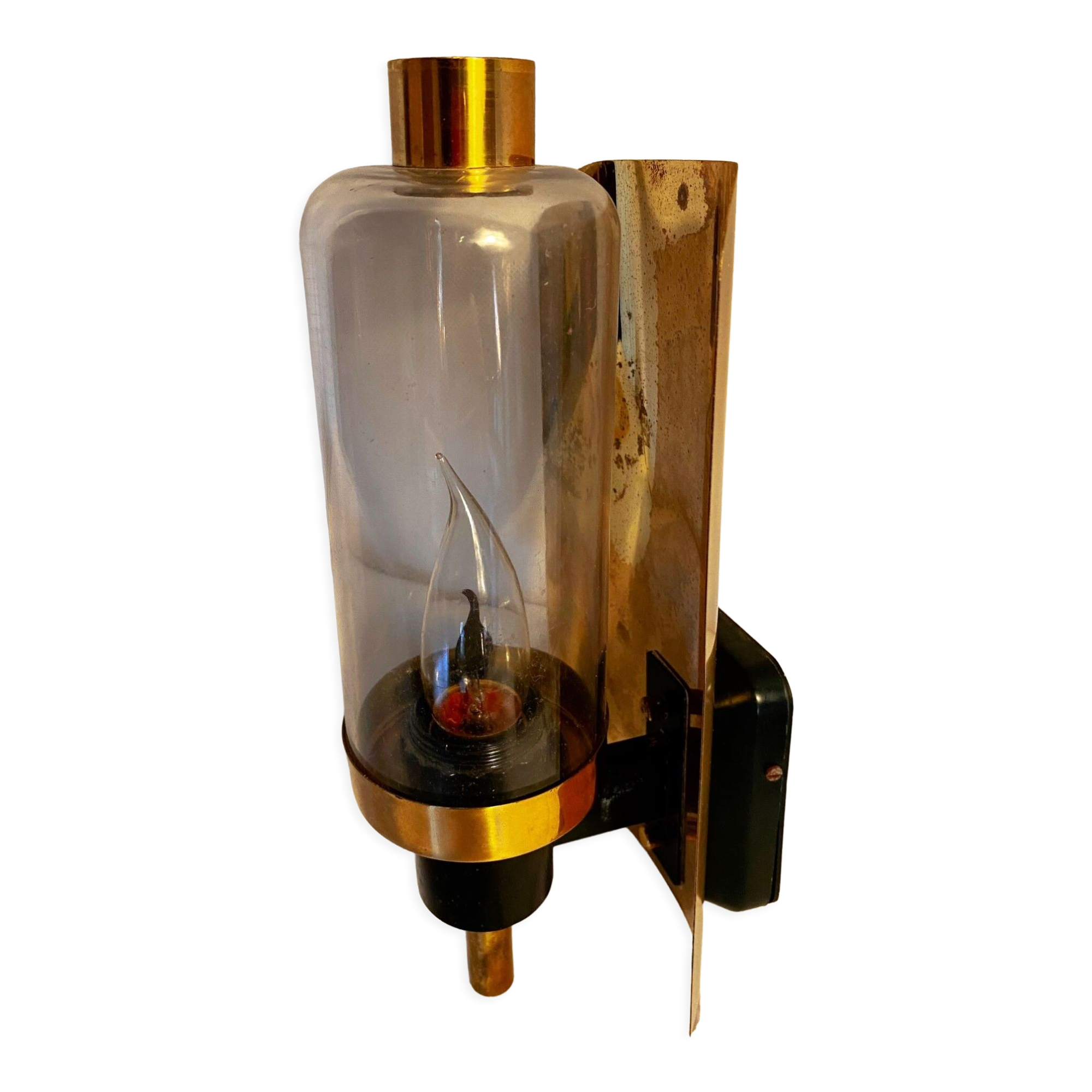 Vintage gold wall lamp A/S Ragia brass