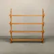 Shelf in Brutalist Henning Kjærnulf or Arts and Crafts style solid Oak 1960