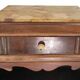 Wooden bedside table and art nouveau marble