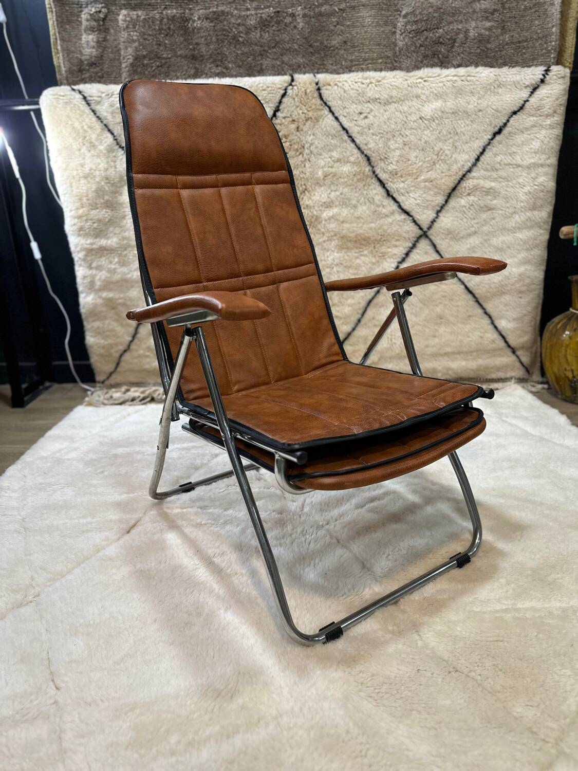 Vintage reclining armchair