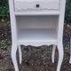 Paires de chevets 1 tiroir 1 niche blanc