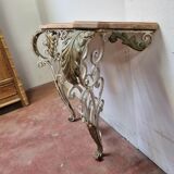 Wrought iron console