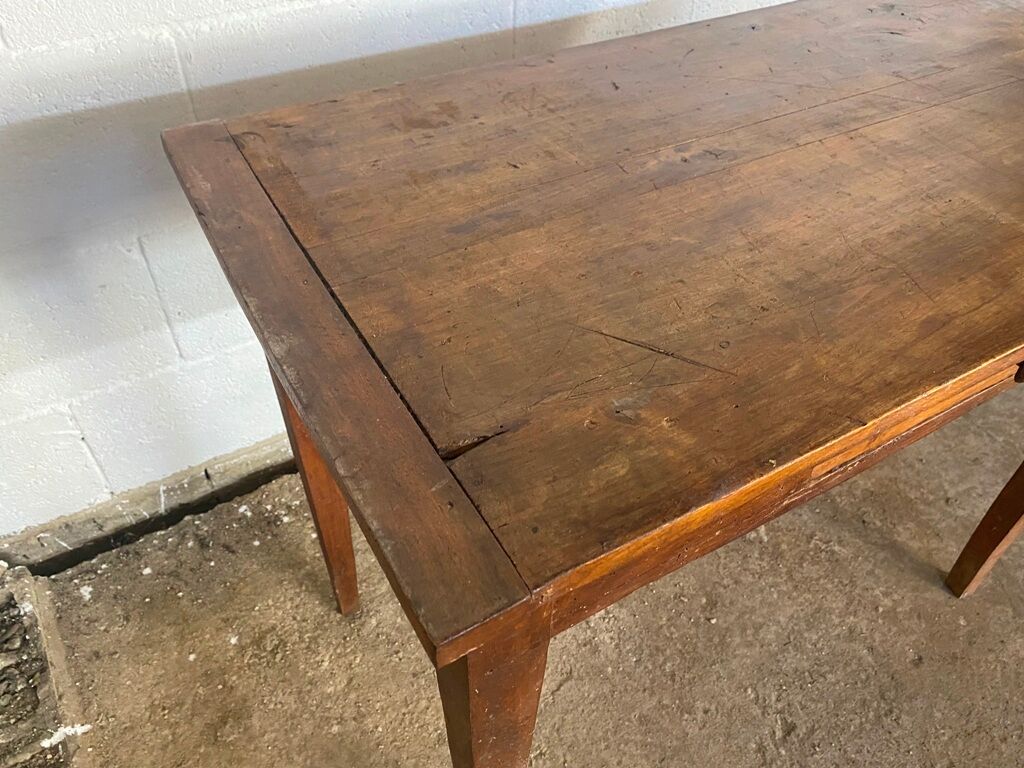 Solid oak desk with 1 drawer 90x48cm